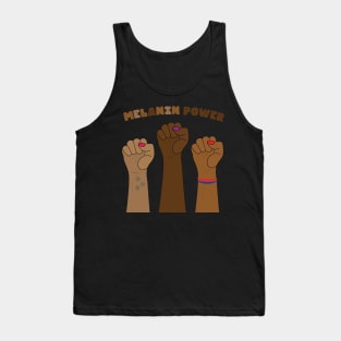 Melanin Power Raised Fists Tank Top